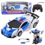 LEAN TOYS Auto Robot 2in1 Policijas tālvadības auto RC 1:18