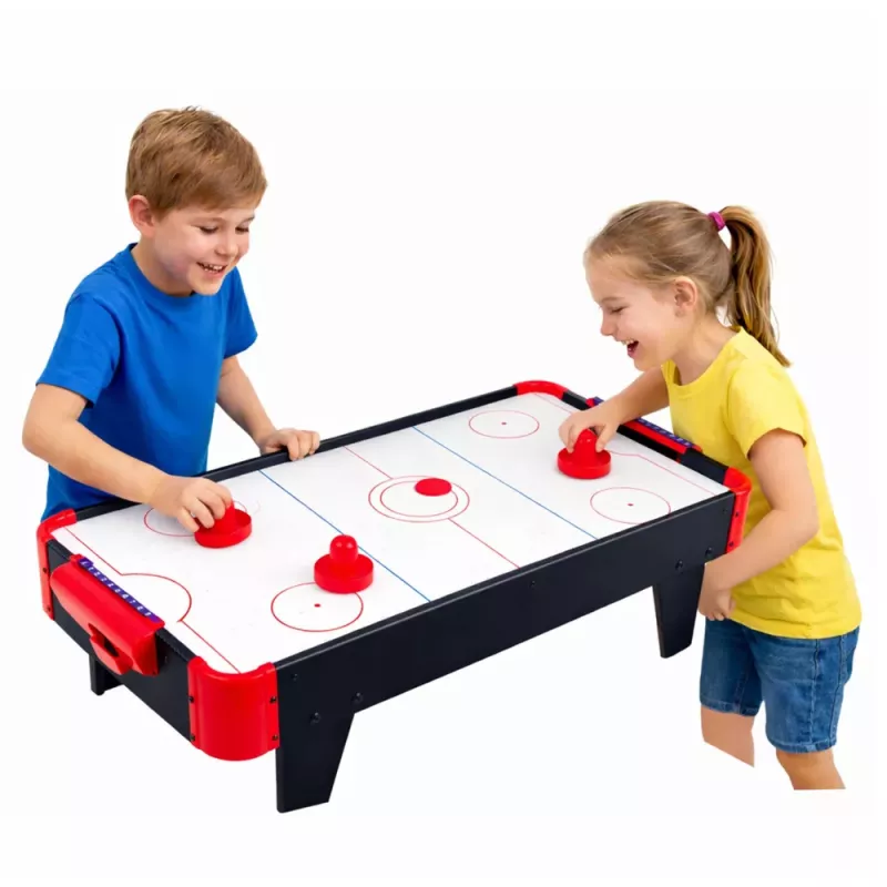 LEAN TOYS Mini Air Hockey Table Arcade Game For Kids Black
