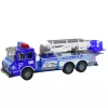 LEAN TOYS Lielais policijas auto figūru ķiveres komplekts bērniem zils
