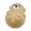 LEAN TOYS Vannas rotaļlietu komplekts Makšķerēšanas gumijas dzīvnieki Pasteļkrāsas sietiņš 4 gab.