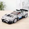 LEAN TOYS Konstrukcijas klucīši Sacīkšu auto Robots 2in1 Balts 320 gab.