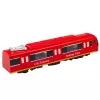 LEAN TOYS Metro Train City Express ar atveramām durvīm, gaismām un skaņām, sarkans