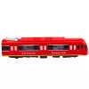 LEAN TOYS Metro Train City Express ar atveramām durvīm, gaismām un skaņām, sarkans