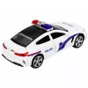 LEAN TOYS Policijas auto ar atveramām durvīm, motorizēts, gaismas un skaņas, balts