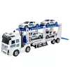 LEAN TOYS Policijas kravas auto evakuators ar policijas automašīnām, gaismām un skaņām