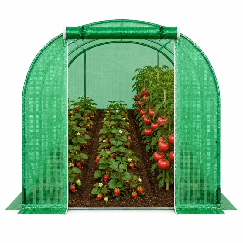 LEAN Siltumnīca Dārzeņiem, Zaļie UV Logi, 3,5x2x2M, 7M²