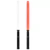 LEAN TOYS LED lāzera gaismas zobens ar skaņām, metāla rokturis, 75 cm