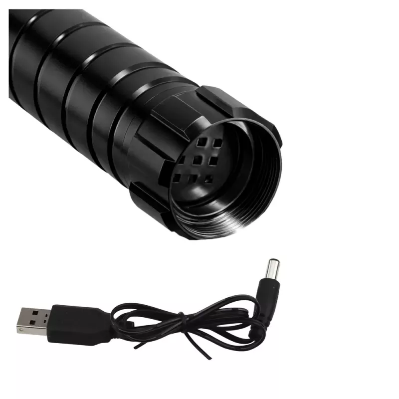 LEAN TOYS LED lāzera gaismas zobens ar skaņām, metāla rokturis, 75 cm