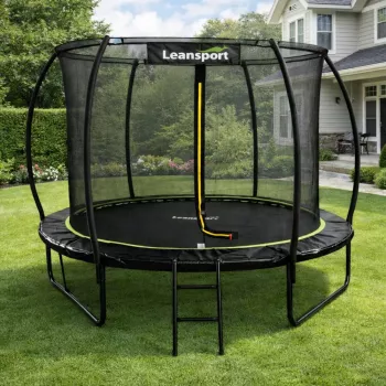 LEAN SPORT LEAN Dārza batuts ar iekšējo tīklu Melns un Zaļš 252CM 8FT