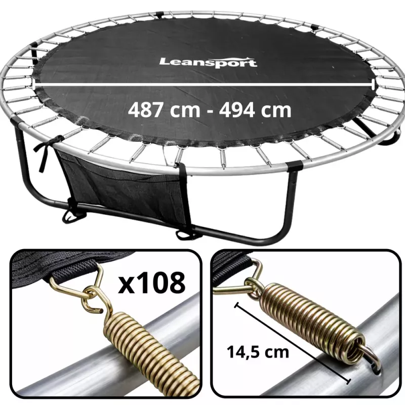 LEAN Trampolīna lēkšanas paklājs rezerves daļa 487-494CM 16FT