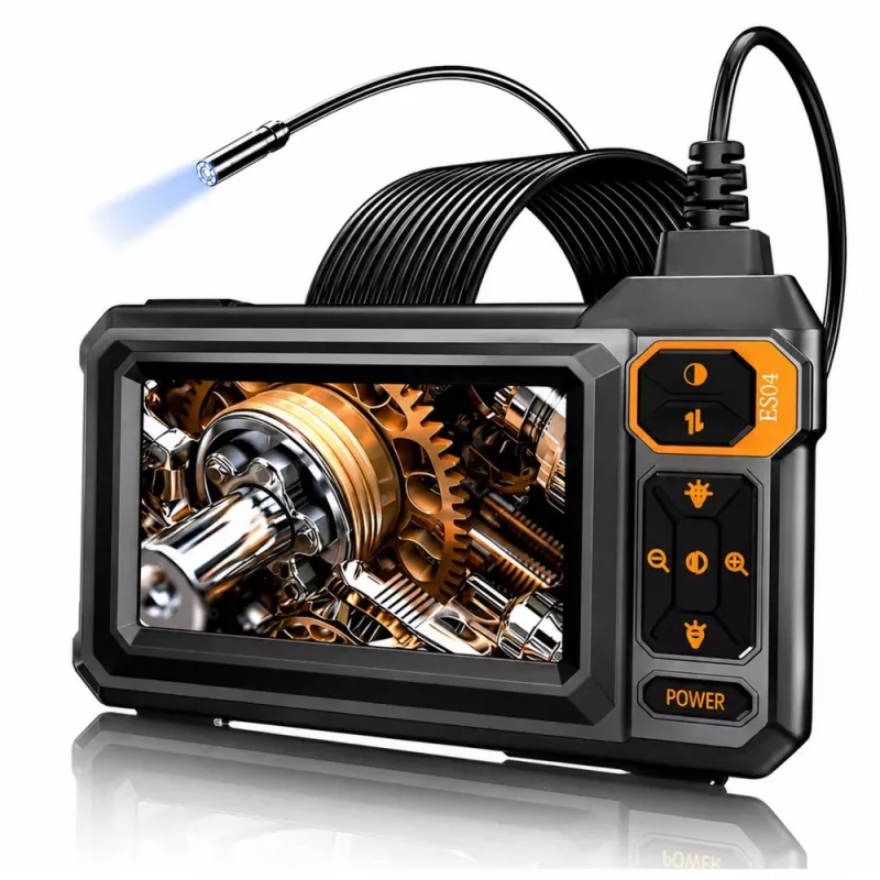 LEAN Vadu endoskopa inspekcijas kamera ar 8 LED gaismām un 4,3 collu LCD ekrānu, IP67