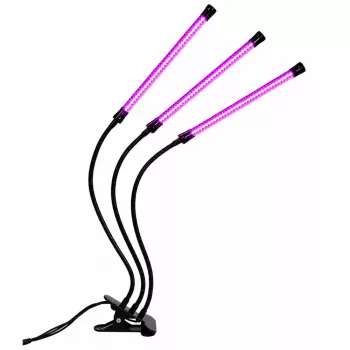 LEAN LED lampa augu audzēšanai un apgaismošanai, trīs moduļi, klipsis