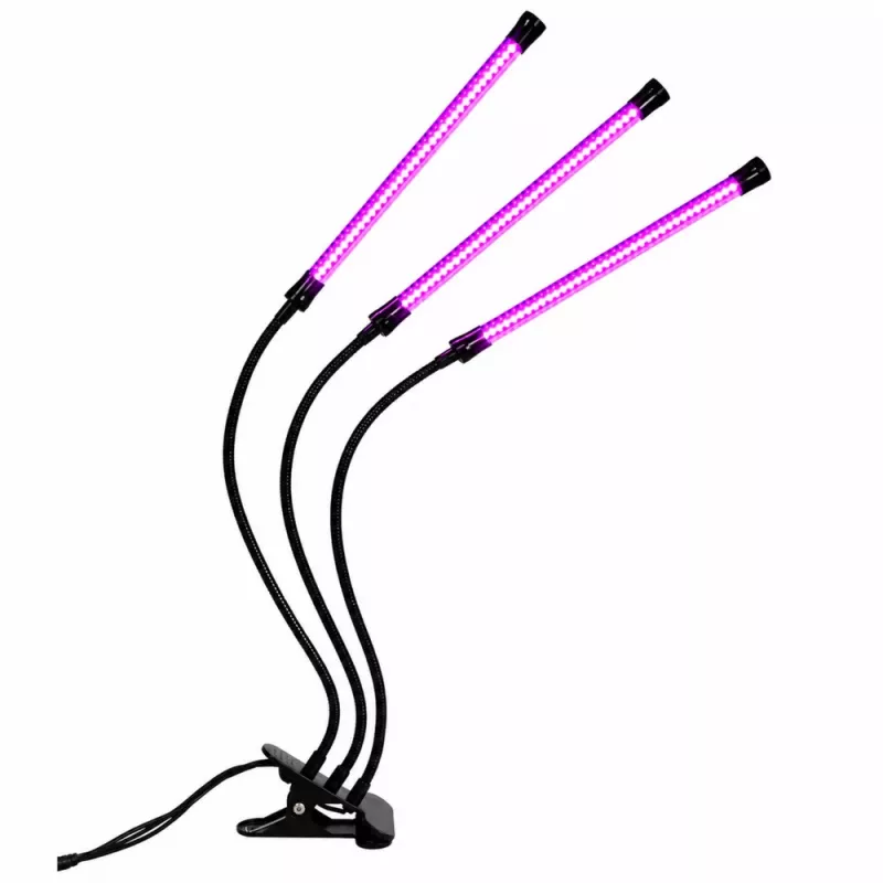 LEAN LED lampa augu audzēšanai un apgaismošanai, trīs moduļi, klipsis