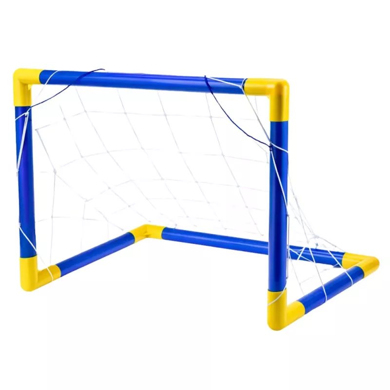LEAN TOYS Sporta komplekts futbolam, vārti, bumba, sūknis 62x40cm