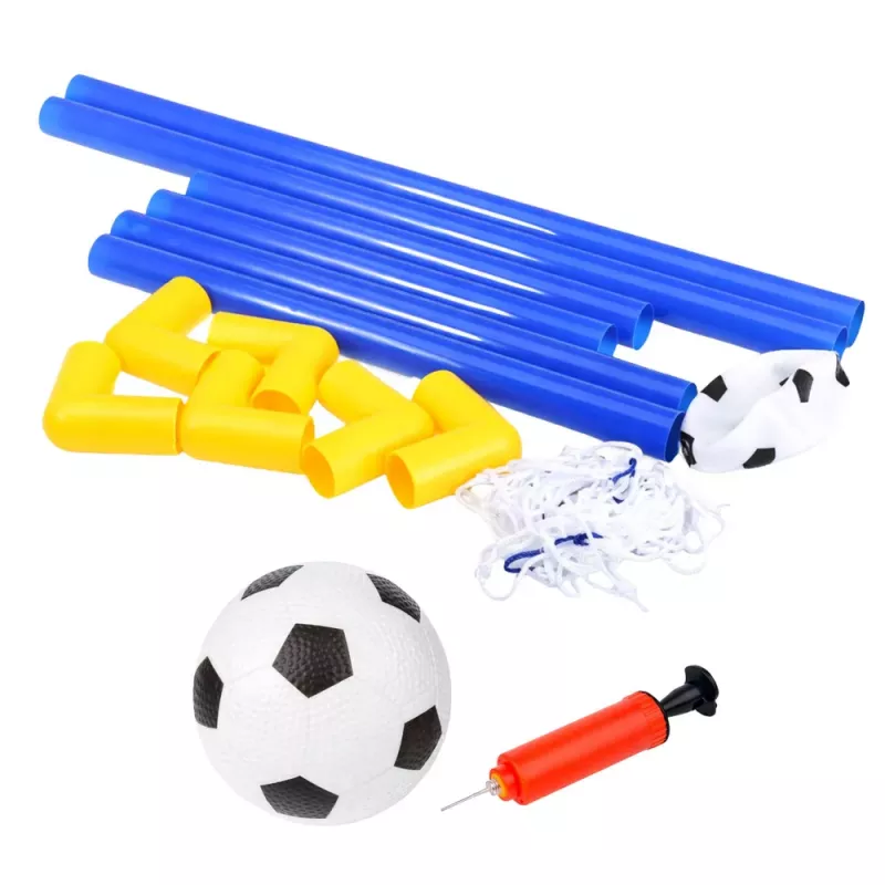 LEAN TOYS Sporta komplekts futbolam, vārti, bumba, sūknis 62x40cm