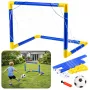 LEAN TOYS Sporta komplekts futbolam, vārti, bumba, sūknis 62x40cm