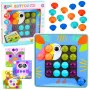 LEAN TOYS Creative Geometric Puzzle Mosaic Educational Puzzle Mushrooms 53 pcs.