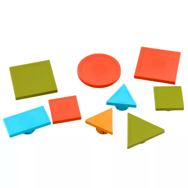 LEAN TOYS Radošā ģeometriskā puzle Mozaīkas izglītojošā puzle 35 gab.