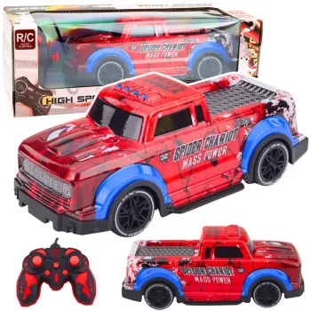 LEAN TOYS Ar vadību vadāma automašīna RC Bezceļu Spider Sarkanās gaismas