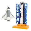 LEAN TOYS Kosmosa stacija Raķete Space Shuttle Satelīti Kosmonauti Gaismas