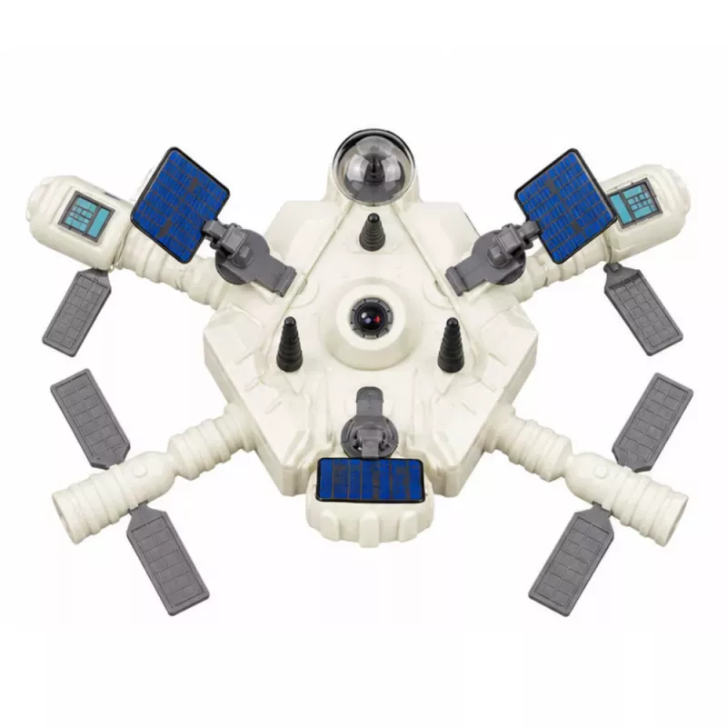 LEAN TOYS Kosmosa stacija Raķete Space Shuttle Satelīti Kosmonauti Gaismas