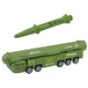 LEAN TOYS Militārais komplekts ar kravas automašīnu, iznīcinātājiem un motorizētu raķešu palaidēju
