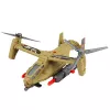 LEAN TOYS Militārais komplekts: Armijas helikopters, tanks, gaisa spilvens, karavīru bāze