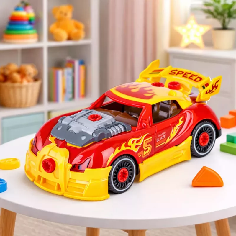 LEAN TOYS Auto regulēšanas komplekts Auto skrūvgriezis gaismas