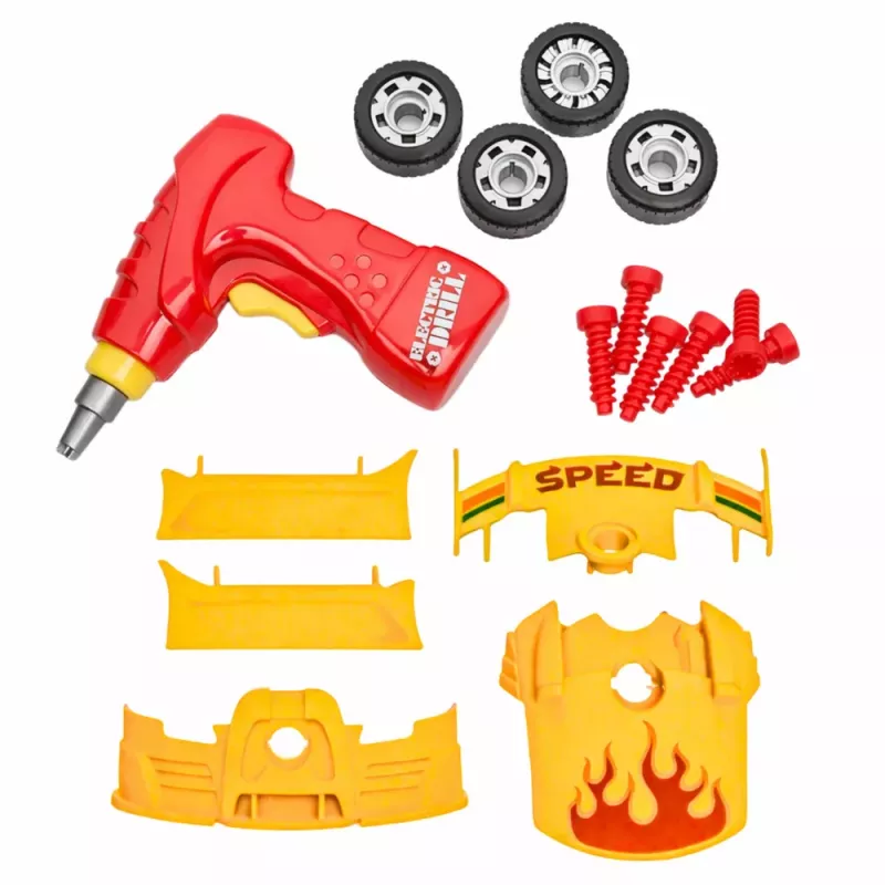 LEAN TOYS Auto regulēšanas komplekts Auto skrūvgriezis gaismas
