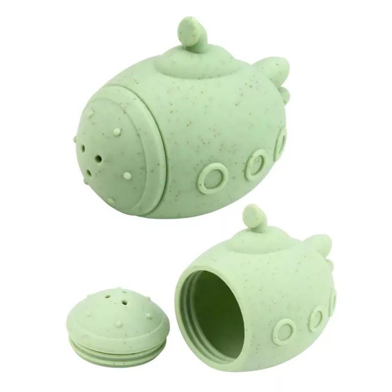 LEAN TOYS Izglītojošas vannas rotaļlietas Sensorās gumijas figūriņas Pasteļa 4 gab.