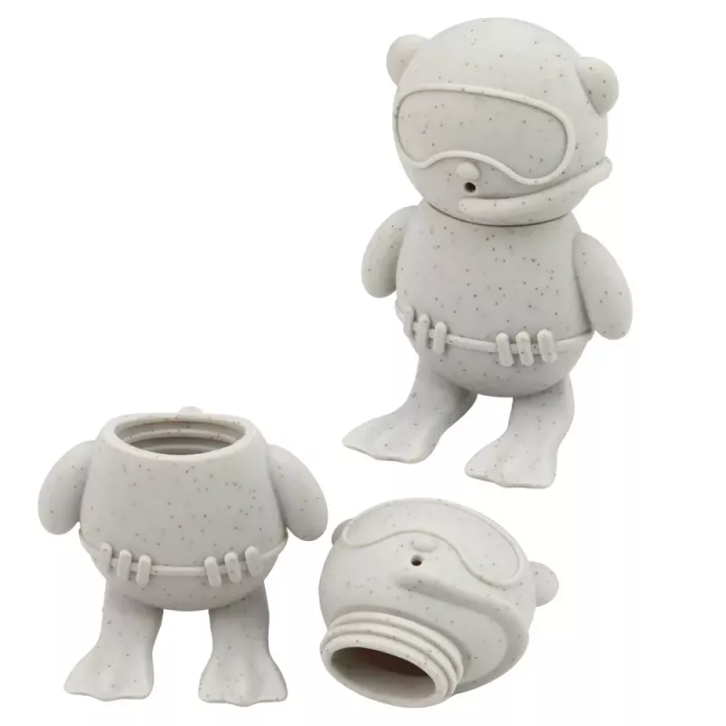 LEAN TOYS Izglītojošas vannas rotaļlietas Sensorās gumijas figūriņas Pasteļa 4 gab.