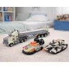 LEAN TOYS Militārais komplekts Armijas kravas automašīna Tanks Gaisa spilvens Kareivis