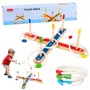 LEAN TOYS Koka gredzenu mešanas prasmju spēle ģimenes spēle ar punktu skaitīšanu