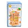 LEAN TOYS Koka izglītojoša prasmju spēle Tornis Kociņi Bumbiņas Kauliņš 37 gab.