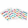 LEAN TOYS Wooden Logic Game Color Matching Puzzle Cards with Patterns 12pcs