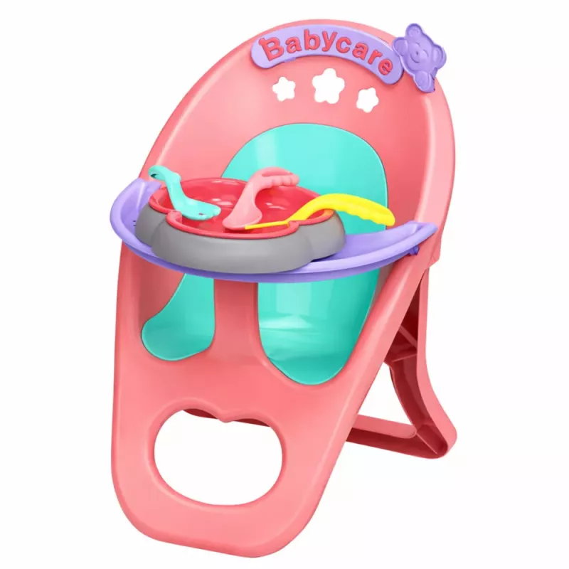 LEAN TOYS Bērnu lelle, kas urinē, muld, raud, runā 12 skaņas, aksesuāri, krēsls