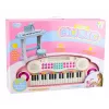 LEAN TOYS Elektroniskās klavieres bērniem ar krēslu, mikrofonu, MP3 - Rozā