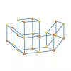 LEAN TOYS Creative Set of Construction Tubes for Spatial Building 340 pcs.