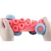 LEAN TOYS Mīksti sensoriskie silikona konstrukcijas bloki krāsaini 80 gab.