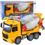 LEAN TOYS Būvniecības kravas auto betona maisītājs ar rotējošu cilindru, gaismām un skaņām