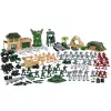 LEAN TOYS Militārā bāze figūras karavīri transportlīdzekļi lielais militārais komplekts 300 gab.