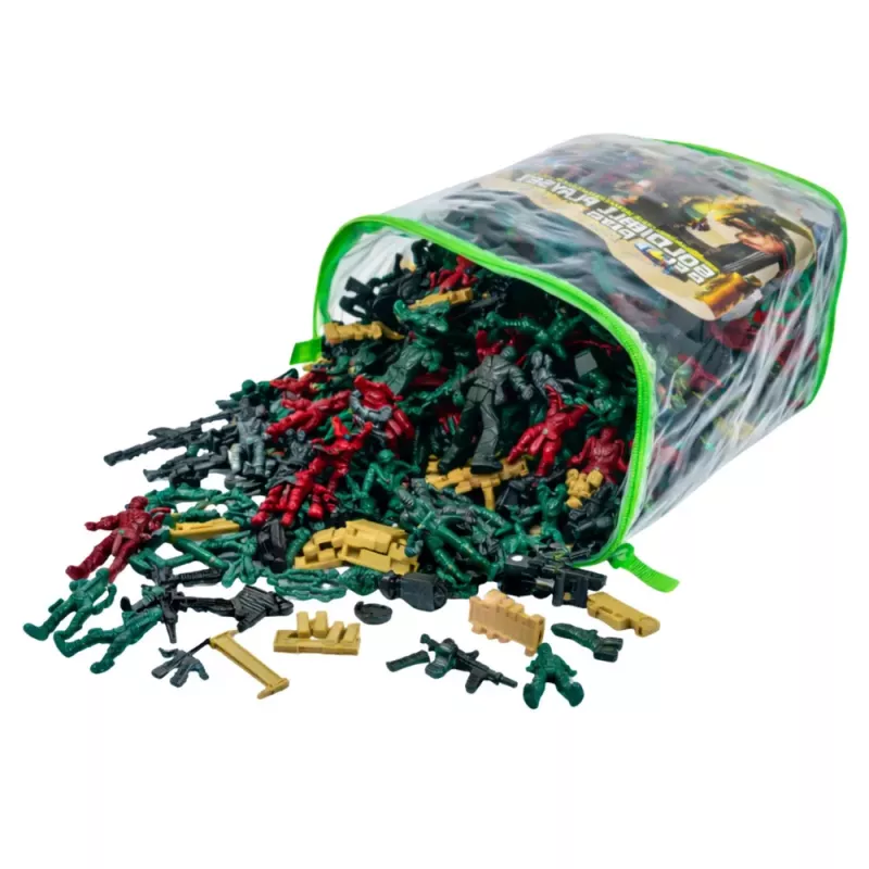 LEAN TOYS Militārā bāze figūras karavīri transportlīdzekļi lielais militārais komplekts 300 gab.