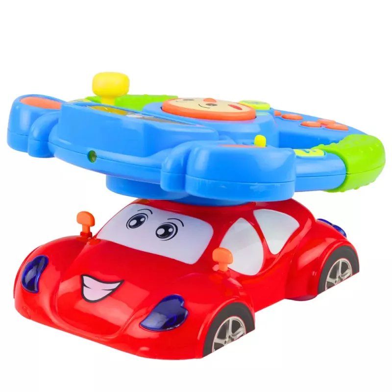 LEAN TOYS Izglītojoša interaktīva muzikāla stūres rata simulatora ar projektoru