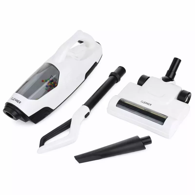LEAN TOYS Bērnu rotaļu putekļsūcējs vertikāls rokas 2-in-1 sūkšanas funkcija skaņas