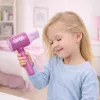 LEAN TOYS Bērnu frizētavas komplekts - Rotaļu fēns, spogulis, ķemme un aksesuāri - Lomu spēles skaistumkopšanas komplekts bērniem no 3 gadiem