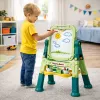 LEAN TOYS Divpusējs magnētiskais sausās dzēšanas un krīta dēlis ar magnētiem un krītiņiem, 48 gab.