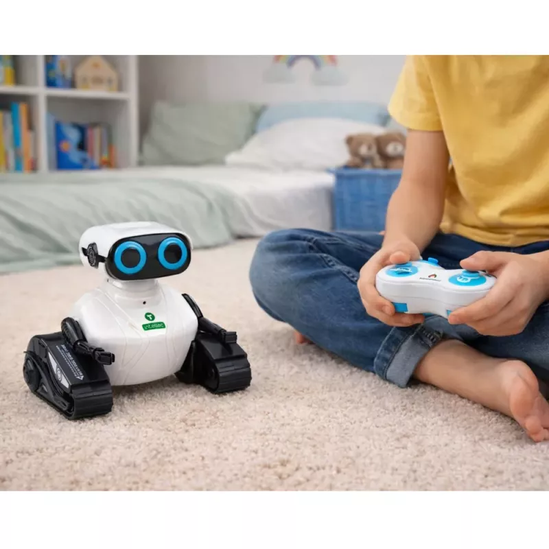LEAN TOYS Intelligentais ar tālvadību vadāms robots uz kāpurķēdēm, RC dejo un kustas