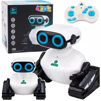 LEAN TOYS Intelligentais ar tālvadību vadāms robots uz kāpurķēdēm, RC dejo un kustas