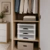 LEAN Multifunctional Organizer 3 Drawers Plastic Container White