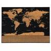 LEAN World Map Scratch Poster for Travelers 82 x 59 cm